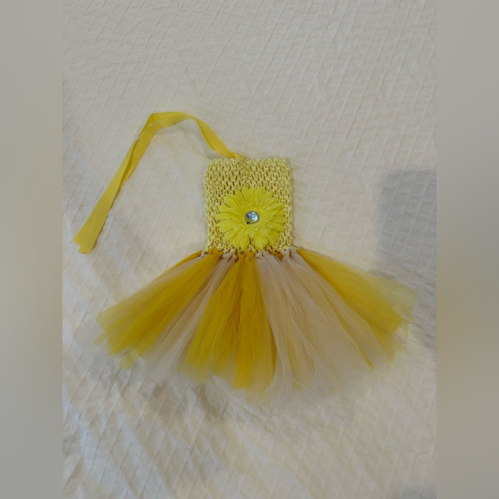 Yellow Tutu Dress size newborn